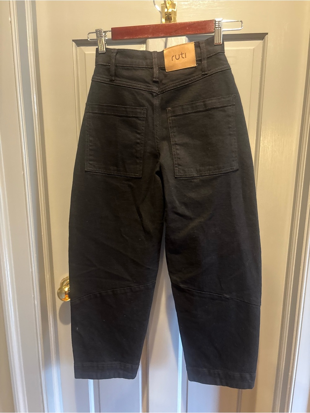 Ruti Black High-Rise Wide Leg Jeans - Picture 4 of 4
